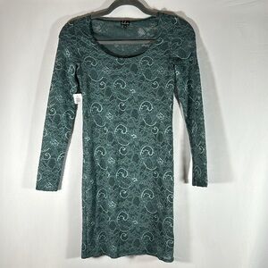 Talula Aritzia Blue Grey Floral Lace Dress NWT